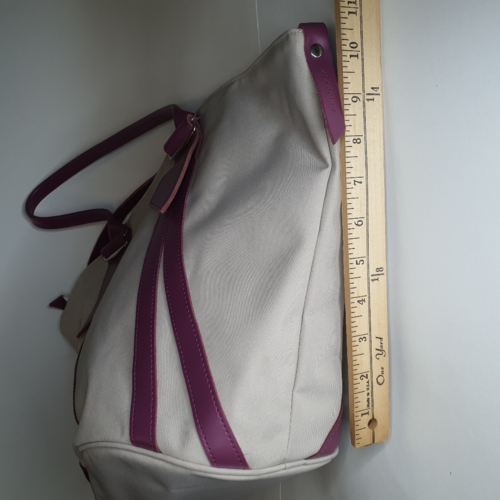 Jack Gomme Nylon Leather Strap Tote Bag New without Tag + FREE GIFT - Picture 2 of 11
